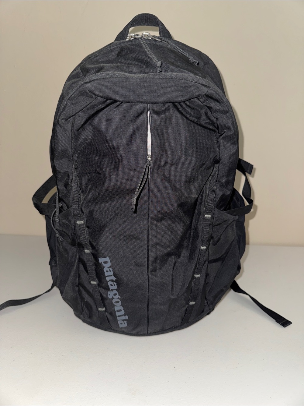 Patagonia Black Outdoor Daypack with Front Zip